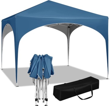 PAWILON OGRODOWY UV50+ Pop-Up PE niebieski 3x3x2.5