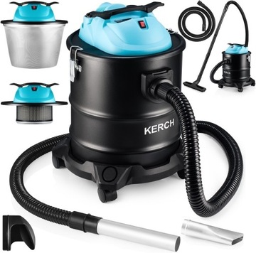 ODKURZACZ ŻAROODPORNY PRZEMYSŁOWY POPIOŁU KOMINKA GRUZU KERCH TAJFUN 2200W