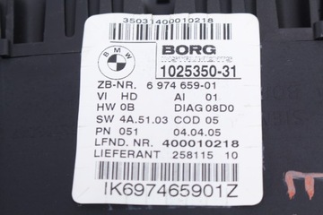 BUDÍK PŘÍSTROJOVÁ DESKA BMW E90 2005R. 2,0D
