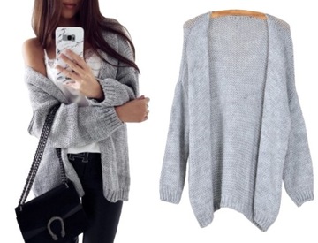 СВИТЕР КАРДИГАН С РЕСНЕНИЕМ K44