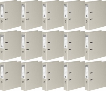 Segregator dźwigniowy ekologiczny A4 75mm szary szeroki VauPe x 15 sztuk