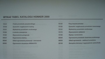 Каталог запчастей HONKER 2000 HONKER Andoria ремонт 2003 PL