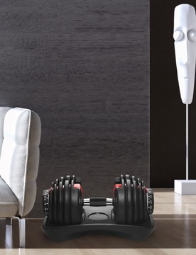 РЕГУЛИРУЕМЫЕ ЧУГУННЫЕ гантели 2,5–24 кг + ПОДСТАВКА быстрая и плавная регулировка