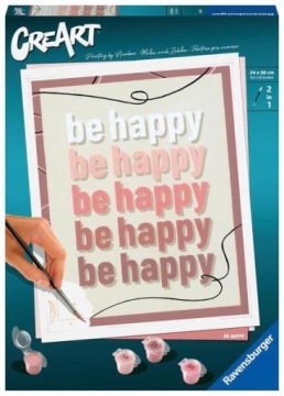 CreArt. Малювання за номерами. Серія C. Be happy Ravensburger