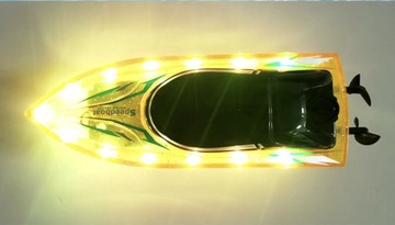 Motorówka Zdalnie Sterowana Na Pilot Efekty LED Wyczynowa Duża Akumulator