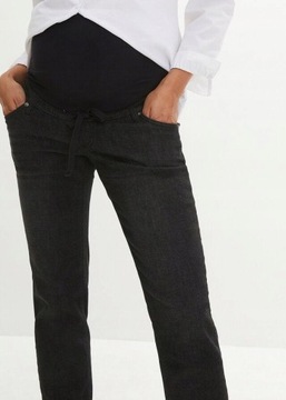Bonprix SPODNIE JEANSY CIĄŻOWE jwn 40
