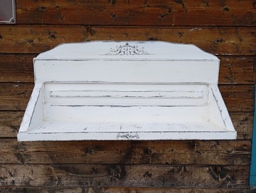 DREWNIANA MALOWANA PÓŁKA SHABBY CHIC