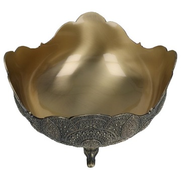 Patera misa złota miseczka metalowa platerowana elegancka retro na prezent