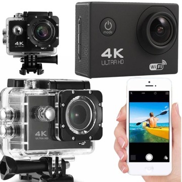 Спортивная камера 4K UHD WIFI Pro GO водонепроницаемая