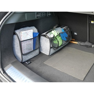 Torba organizer do bagażnika mała szara