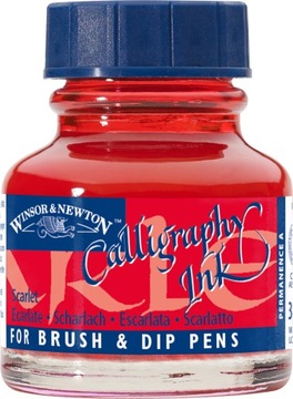 TUSZ DO KALIGRAFII 30ML SCARLET Winsor&Newton