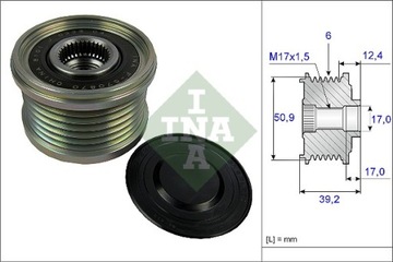 535 0247 10 KOLO ŘEMENICE ALTERNÁTORA MAZDA 6, CX-5