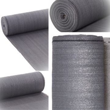 ЗАТЕНИВАЮЩАЯ СЕТКА 95% МАСКИРУЮЩАЯ 1,2х10м ПОКРЫТИЕ ЗАБОРА СЕРОЕ +УФ