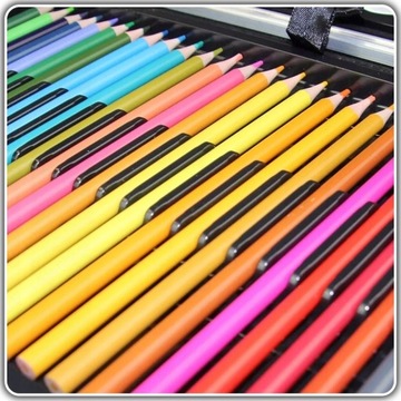 НАБОР ХУДОЖЕСТВЕННОЙ РАСКРАСКИ ДЛЯ ДЕТЕЙ + ЧЕМОДАН Фломастеры, мелки, краски