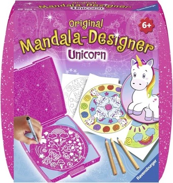 MANDALA Zestaw kreatywny Do Rysowania mini unicorn opis