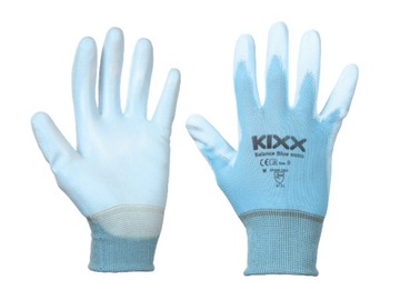 Rękawice robocze DAMSKIE do prac domowych rękawice ogrodowe BLUE KIXX r. 8