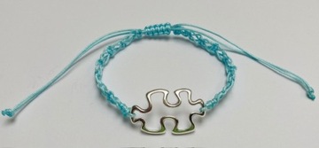 Błękitna BRANSOLETKA PUZZEL PUZZELEK