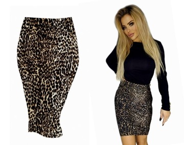 Черная миди -юбка для карандашной трубки на эластичной ленте перед коленом S/M