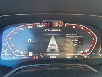 BMW X7 SUV M 4.0 M50i 530KM 2022 BMW X7 2022r., M50i, 4.4L, od ubezpieczalni 4.4 Benzyna 530KM, zdjęcie 10