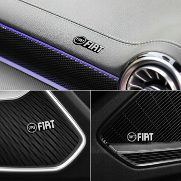 4 шт. 3D наклейки на автомобиль FIAT