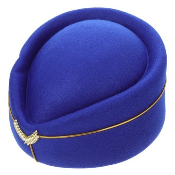 BERET WYDAJNOŚCIOWY BRYTYJSKIEJ CZAPKI STEWARDESSY W VINTAGE