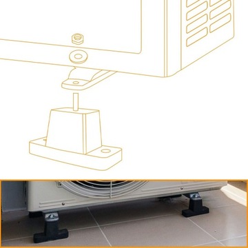 АНТИВИБРАЦИОННЫЙ КРЕПЛЕНИЕ КОНДИЦИОНЕРА РЕЗИНОВЫЙ АМОРТИЗАТОР С ВИНТОМ М8