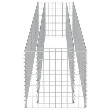 Габион приподнятый, оцинкованная сталь, 270x50x50 см.