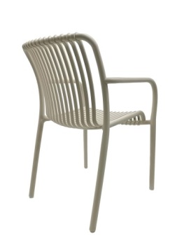 СОВРЕМЕННЫЙ ПРОЧНЫЙ УДОБНЫЙ САДОВЫЙ СТУЛ ТЕРРАСА БАЛКОН KP104 2X БЕЖЕВЫЙ, 2 ШТ.