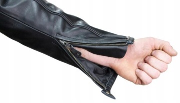 Кожаное пальто VIG-16611 BLACK XL c