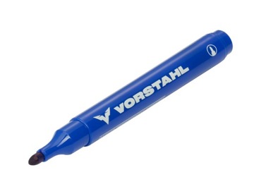 Marker permanentny niebieski wodoodporny 145x15mm Vorstahl