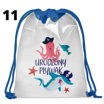 Сумка-рюкзак для бассейна с прозрачным названием