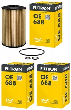 3× FILTRON FILTR OLEJE