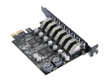 Адаптер карты PCI-E к 7x USB 3.0 HUB