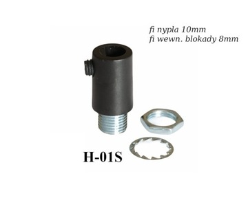 Hamulec czarny plastik walec H-01S