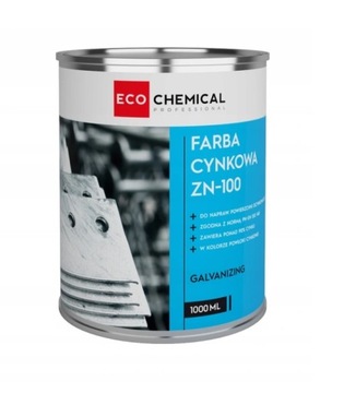 Farba cynkowa profesjonalna Zn 100 ATEST 1litr