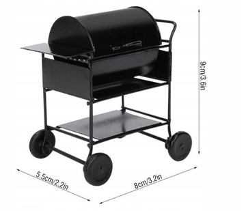 ИГРУШКА-КУКЛА РЕАЛИСТИЧЕСКИЙ ГРИЛЬ МАСШТАБ 1:12 ДЛЯ КУКОЛЬНОГО ДОМА