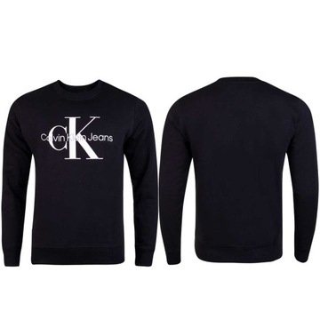 Bluza Calvin Klein r. L CORE MONOGRAM CREWNE CZARNA L