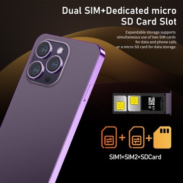 Android-смартфон I15Pro Max, белый, смартфон
