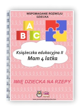 Książeczka edukacyjna Mam 4 latka dla dziewczynki