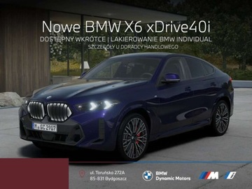 BMW X6 G06 SUV Facelifting 3.0 40i 381KM 2025 BMW X6 xDrive40i 381 KM mHEV - Lakierowanie BMW Individual Velvet Blue 3.0