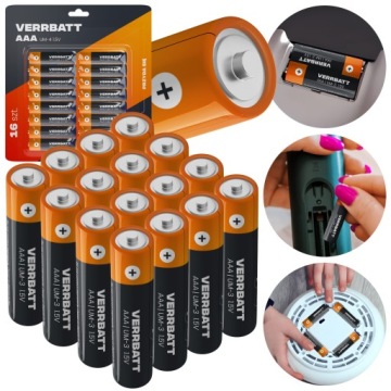 ТОНКИЕ БАТАРЕИ AAA R3 UM-4 НАБОР ИЗ 16 ШТ.