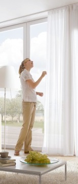 Карниз для штор ПОТОЛОЧНЫЙ РЕЙЛ ПВХ, комплект из 2 направляющих, 540 см