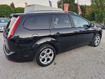 Ford Focus II Kombi 1.6 Duratec 100KM 2010 Ford Focus Lift Sliczny czarny 1.6 benzyna 213 tys km bezwypadkowy z Niemi, zdjęcie 9