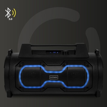 RADIO BUDOWLANE Głośnik Budowa 50W DUŻY MOBILNY Bluetooth USB AUX PILOT