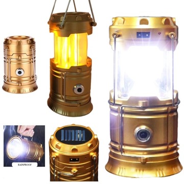 LAMPA TURYSTYCZNA AKUMULATOR KEMPINGOWA SOLAR LED USB Latarka