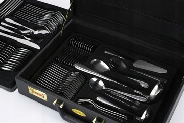 Набор столовых приборов HEIDI в чемодане, 72 предмета