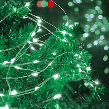 LAMPKI 20 LED NA BATERIE DRUCIK ZIMNE BIAŁE