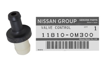 Zawór odmy PCV Nissan QASHQAI J11E 11810-0M300 OE