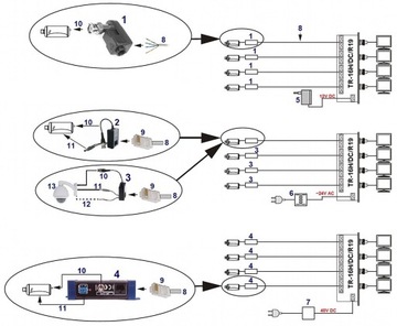 ВИДЕОТРАНСФОРМАТОР TR-16H/DC/R19