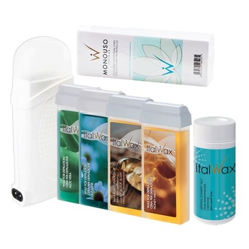 5x Italwax podgrzewacz+ wosk + żele+ paski+ GRATIS